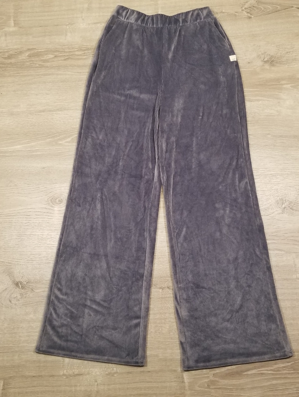 Vuori Haven Wide Leg Ribbed Velour Lounge Pants Womens Size Small Soft Stretch